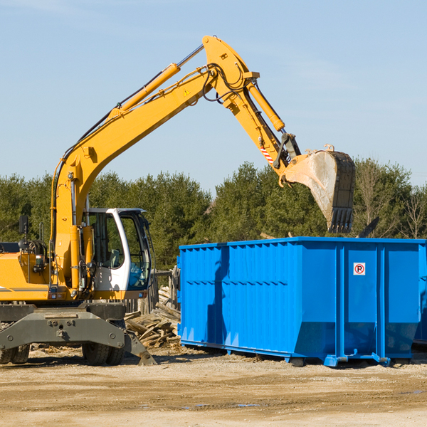 can i choose the location where the residential dumpster will be placed in Dawson County